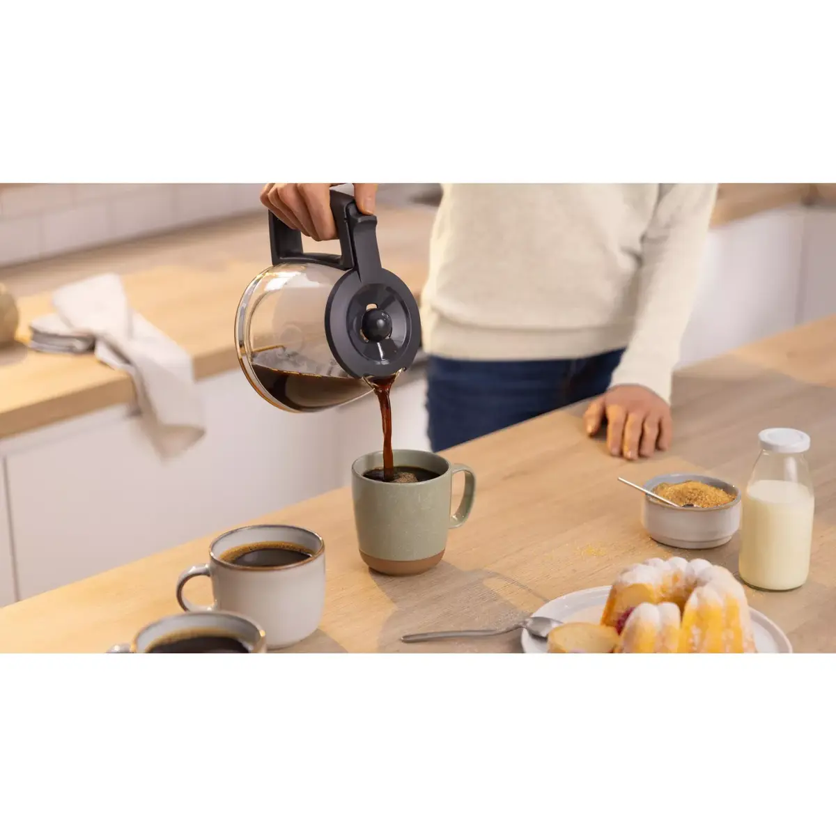 Drip coffee maker Bosch 1.25 L TKA3M131 Photo 2