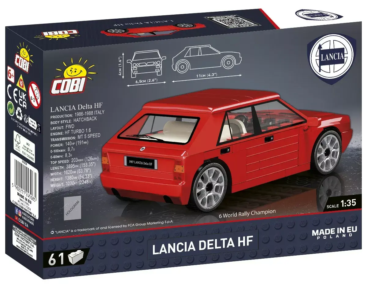 Cobi Blocks Lancia Delta HF model kit Photo 3