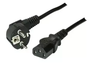 Barošanas kabelis ShiverPeaks Basic-S Black 3m CEE7/7 C13 coupler