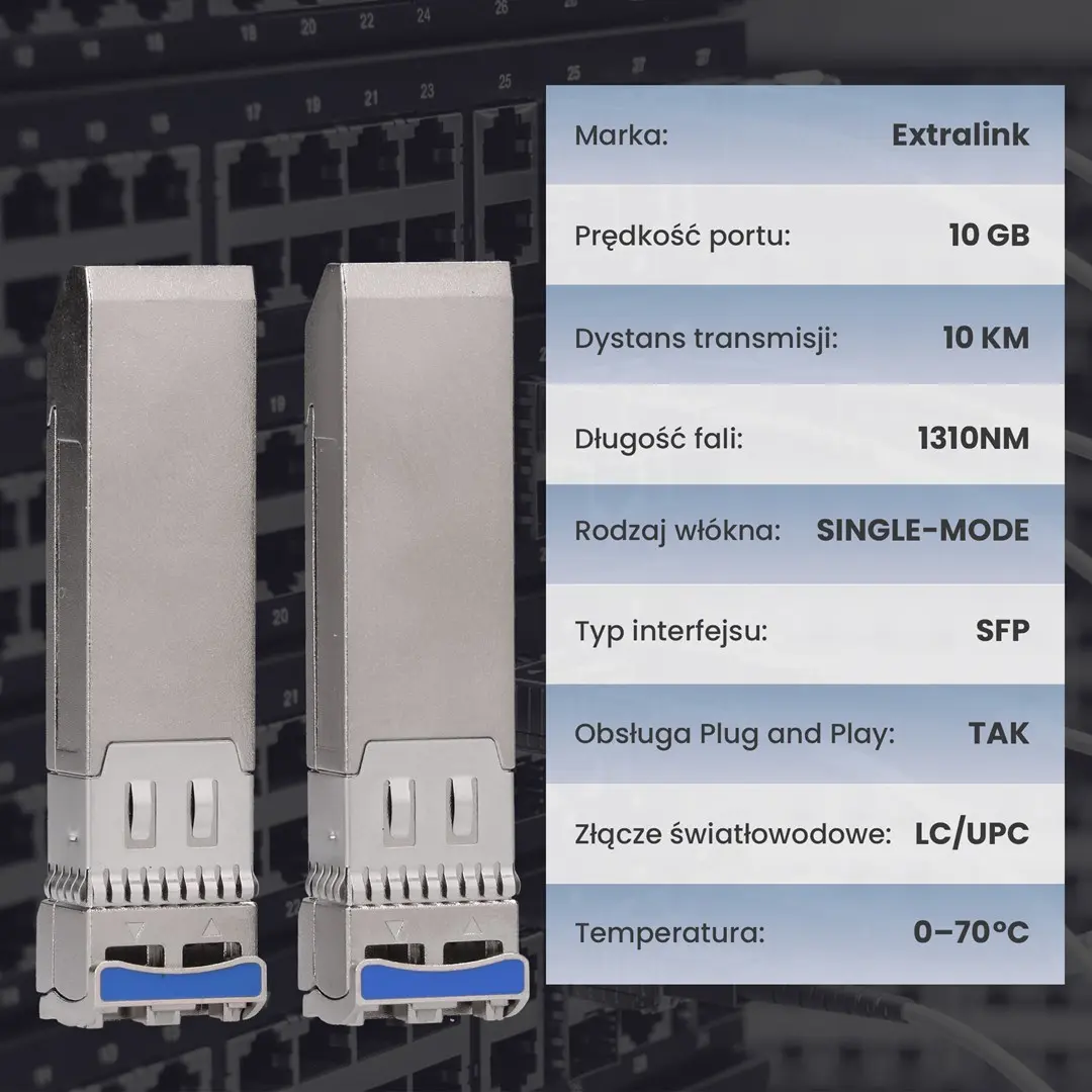 Extralink EX.35900 SFP+ 10Gbps 1310nm 10km (2-pack) Photo 7