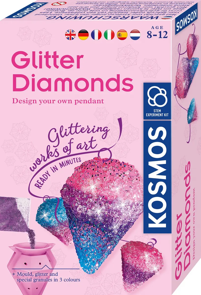 Kosmos Glitter Diamonds Kristālu audzēšanas eksperimentu