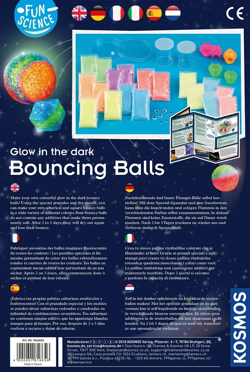 Kosmos Fun Science Bouncing Balls — daudzkrāsainas bumbas Photo 2