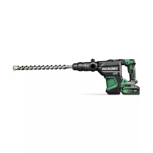 Отбойный молот Hikoki DH3640DAWAZ SDS‑Max, бесщеточный, 9.2 Дж, 4 А·ч, 2 аккумулятора, черно‑зеленый
