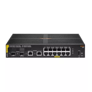 Aruba 6100 12G Class4 PoE 2G/2SFP+ 139W Управляемый L3 Gigabit Ethernet (10/100/1000) Питание по Ethernet (PoE) 1U Черный