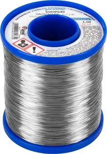 Solder Tin 2.5 mm 1000 g Sn60Pb40 spool, CYNEL