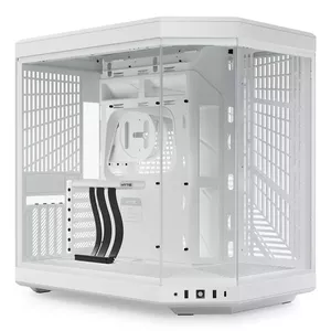 PC Case HYTE Y70 Midi Tower White — supports EATX, GPU up to 42.2 cm, CPU cooler height 18 cm