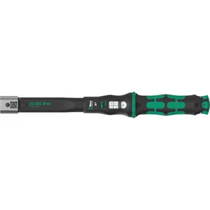 Динамометрический ключ Wera Click-Torque X 7 с черно-зеленой рукоятью, квадратный привод 14x18 мм