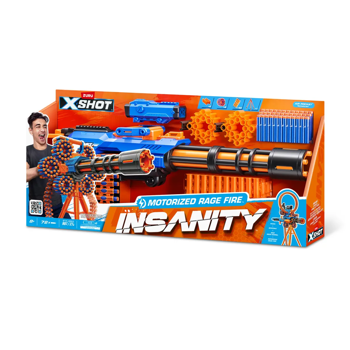 Моторизованный бластер Zuru XSHOT Insanity Rage Fire Photo 4