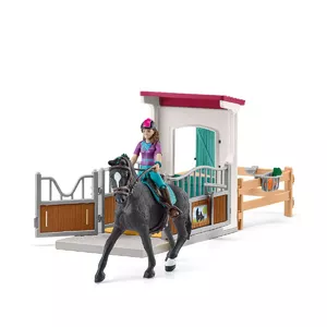 Toy Horse Box set Schleich HORSE CLUB with Lisa figure and Storm horse, farm playset, recommended age 5–12