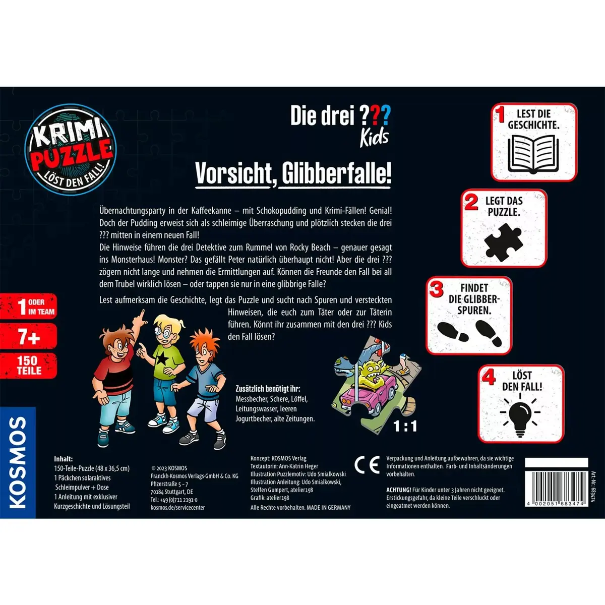 Пазл Kosmos The Three??? Kids — Beware of Goo Trap, 150 шт. Photo 5
