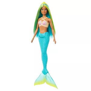 Modes lelle Barbie A Touch of Magic Jūras meitene Lelle Zaļas Zilas Matu Zils Astes