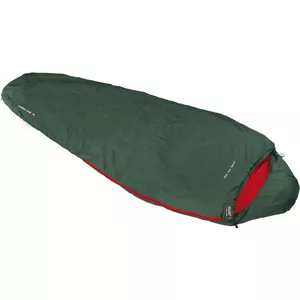 Спальный мешок-кокон High Peak Ultra Pak 500 ECO – синтетический утеплитель, тёмно‑зелёный/красный
