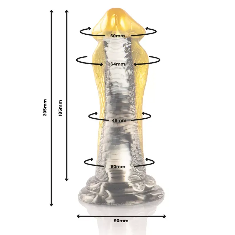 Дилдо EPIC DRAKON DILDO YELLOW COBRA Photo 2