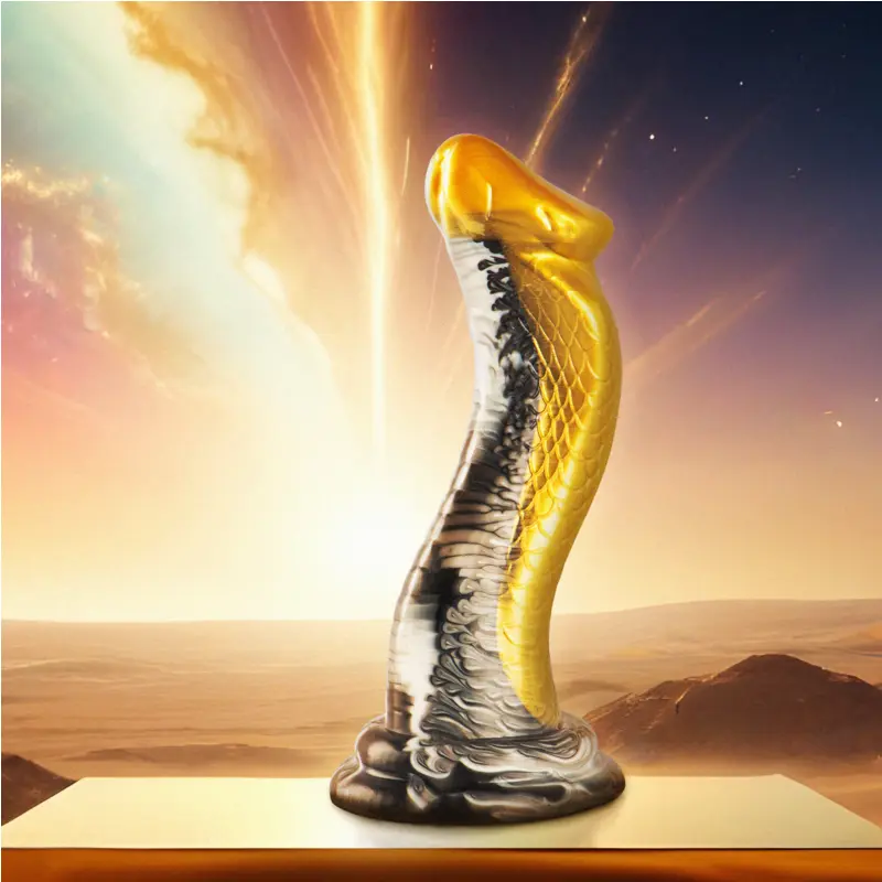 Dildo EPIC Silikona Dzeltenā Kobra, D-239476
