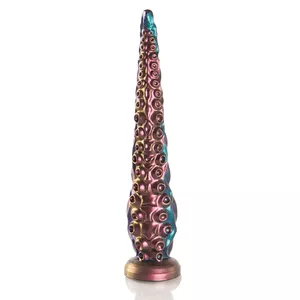 Dildo EPIC CHARYBDIS silicone, tentacle shape, green