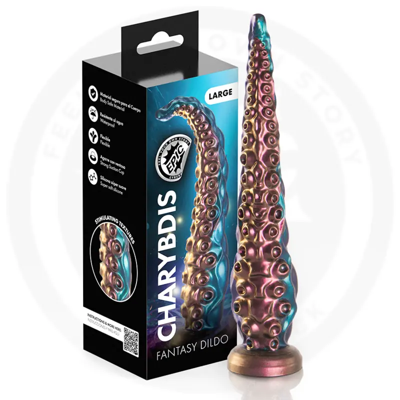 Dildo EPIC CHARYBDIS silikona, zaļš Photo 9