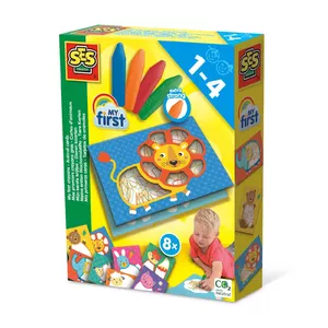 Набор для раскрашивания SES Creative My First crayons Animal cards Многоцветный