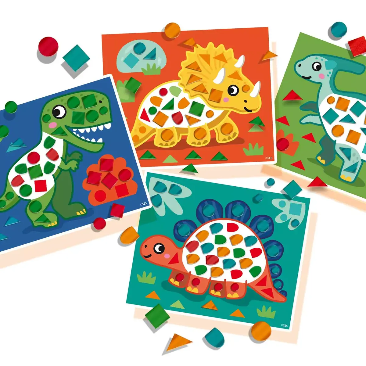 SES I learn to make dino mosaics — набор для творчества Photo 3