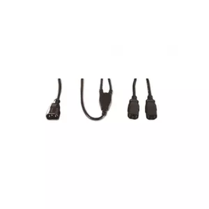 Power cable Tecline 580490 Black 1.8 m C13 coupler 2 x C13 coupler