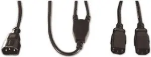 Кабель питания Tecline 580490 Черный 1.8 м C13 разъем 2 x C13 разъем