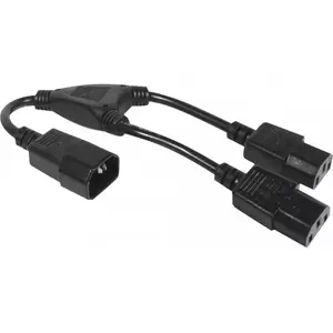 Power cable Hypertec 808430-HY Black 0.3 m C14 to 2 x C13