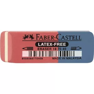 Faber-Castell 187040 ластик Синий, Красный 1 шт