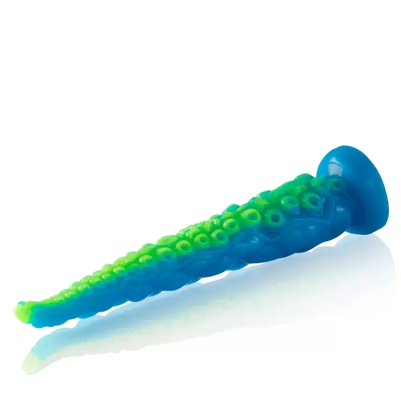 Dildo EPIC Scylla silikona fluorescējošs zaļš Photo 5