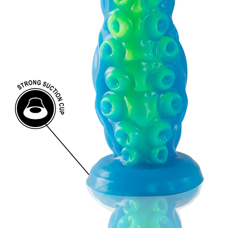 Dildo EPIC Scylla silicone fluorescent green Photo 4