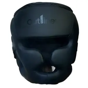 Full-face leather head protection helmet Sourcing SG-22/09L