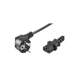 Power cable ShiverPeaks BASIC-S 3.0m Schuko Black — mains lead, 3.0 m length