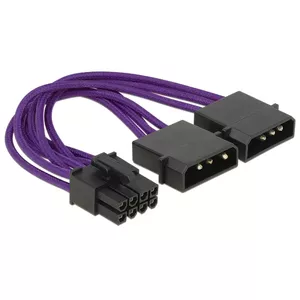 Iekšējais barošanas kabelis DeLOCK 83705 0.15 m PCI-E 8-pin Male