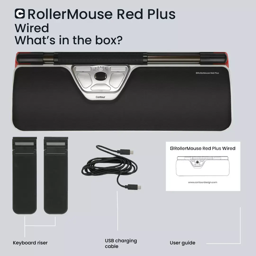 Rādītāja ierīce Contour Design RollerMouse Red Plus Photo 6