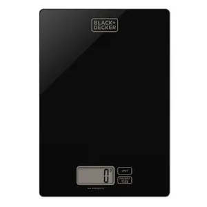 Electronic kitchen scale Black & Decker ES9900040B, tempered glass, 5 kg capacity, 1 g accuracy