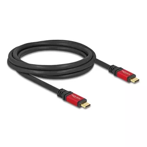 USB Cable DeLOCK USB 2.0 Type-C male to male 2m 240W E-Marker red