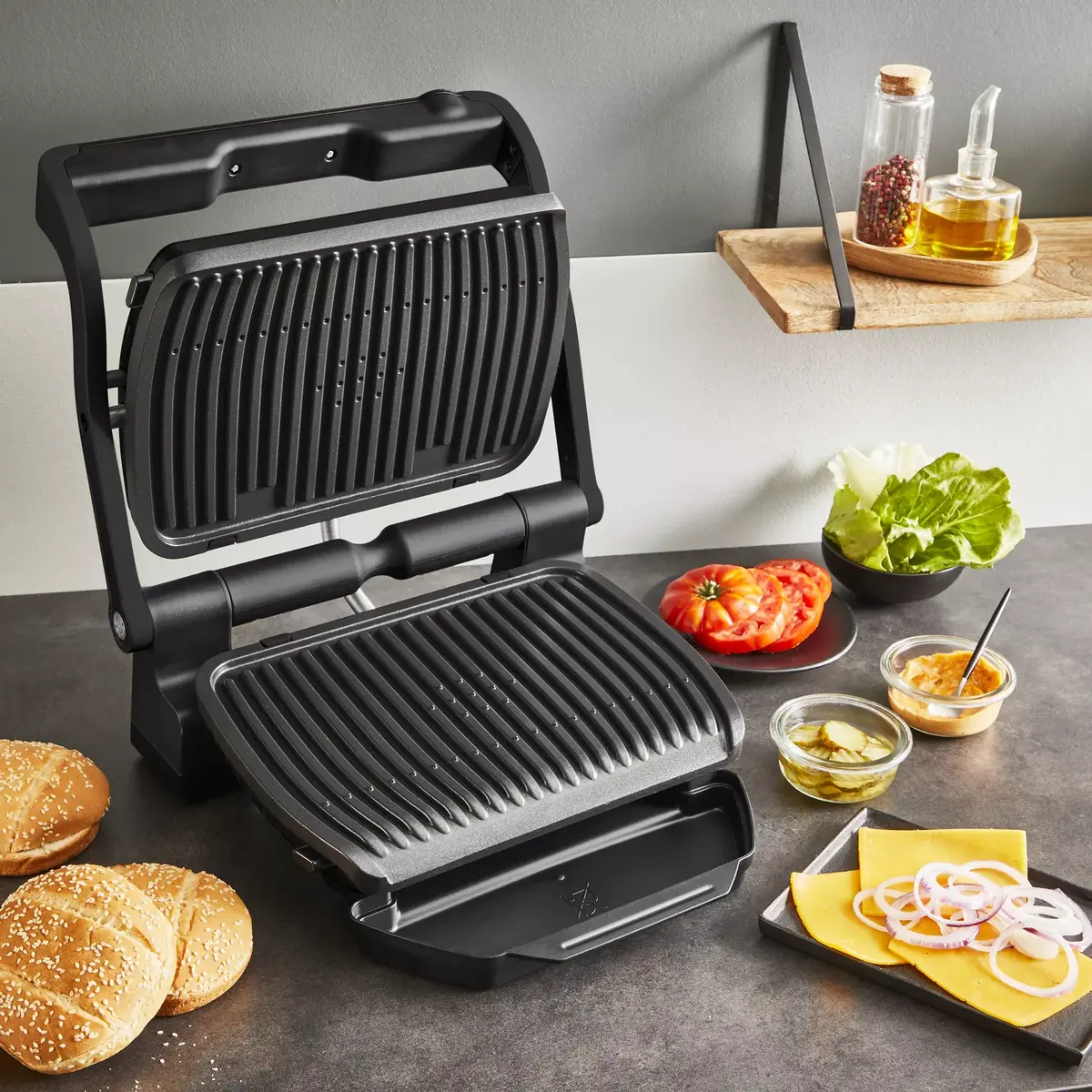 Контактный гриль Tefal OptiGrill GC717810 Photo 3