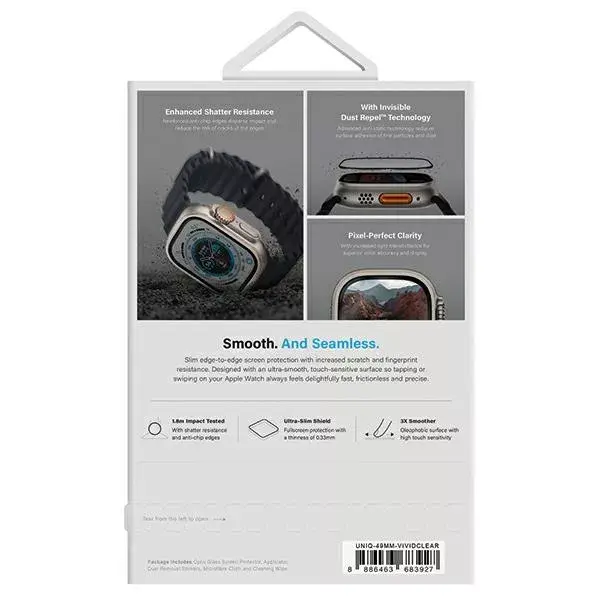 Закалённое стекло Uniq Optix Vivid для Apple Watch Ultra 49 мм Photo 6
