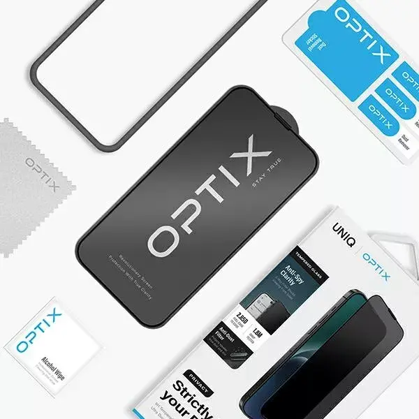 Закалённое стекло с приватностью Uniq Optix iPhone 15 Plus Photo 5