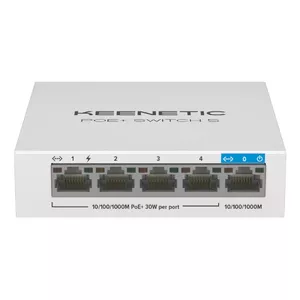 Keenetic 5-Port Gigabit Switch with 4 PoE+ Ports and 60 W Power Budget