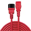 Lindy C14 to C13 Extension Cable 0.5m Red Photo 2