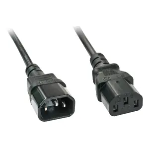 Lindy 30331 Удлинительный кабель питания 2м C14 на C13 H05VV-F3G штекер на гнездо