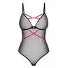 Боди Obsessive Novenes M/L — стринг, черный powernet Photo 4