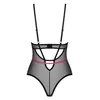 Боди Obsessive Novenes M/L — стринг, черный powernet Photo 5