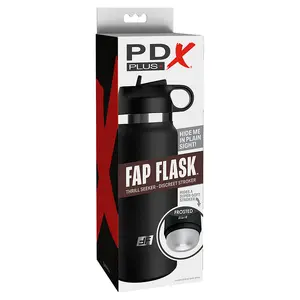 Masturbators Pipedream PDX FapFlask Thrill Seeker — silikona ieliktnis, teksturēta iekšpuse, 23.8 cm