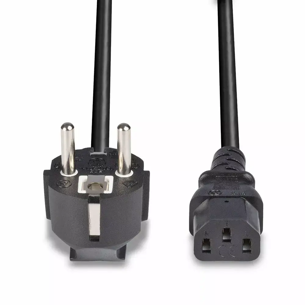 Barošanas kabelis Lindy 3m Schuko 2 pin Plug uz IEC C13 Photo 3