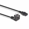 Barošanas kabelis Lindy 3m Schuko 2 pin Plug uz IEC C13 Photo 4