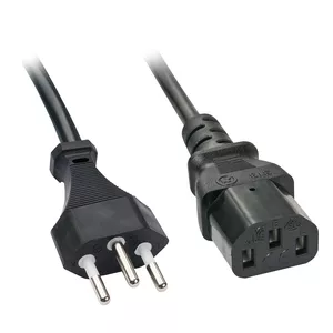 Lindy 30417 elektrības kabelis Melns 2 m C13 uzmava