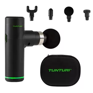 Handheld massage gun Tunturi Mini Massage Gun, battery-powered, 15 W, built-in battery, 45×100×155 mm, Universal Black