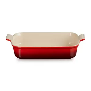 Taisnstūra cepamtrauks Le Creuset Heritage 32 x 24 cm, 4 l, oranžs