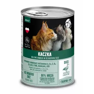 Wet cat food PetRepublic PET REPUBLIC Adult Duck 400 g, grain-free single-protein