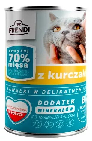 Mitrā kaķu barība Frendi ar vistas